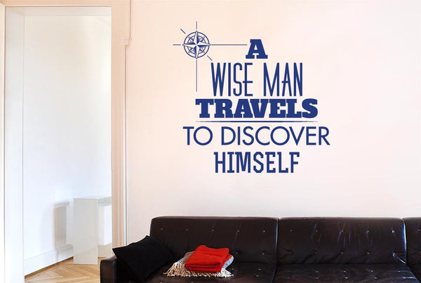 Wise Man Travels To Discover Himself Wall Sticker