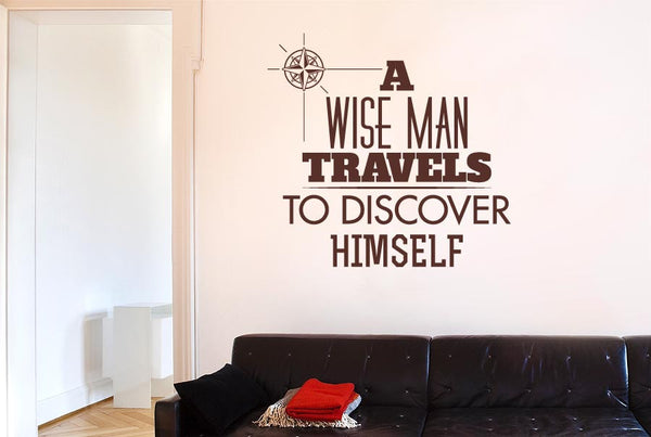 Wise Man Travels To Discover Himself Wall Sticker