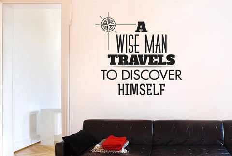 Wise Man Travels To Discover Himself Wall Sticker