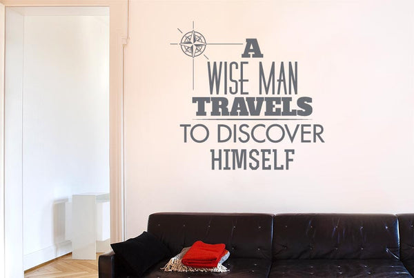 Wise Man Travels To Discover Himself Wall Sticker