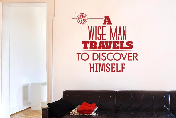 Wise Man Travels To Discover Himself Wall Sticker