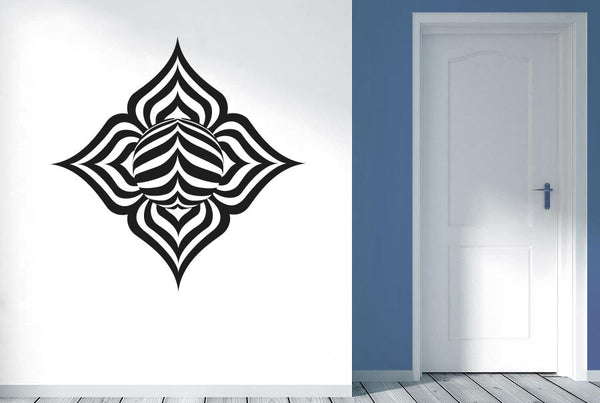 Abstract Lotus Leaf Wall Sticker
