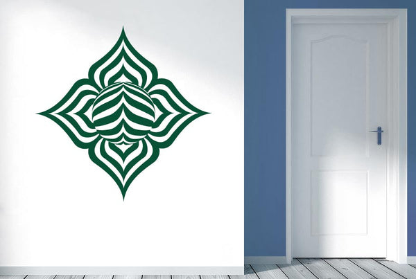 Abstract Lotus Leaf Wall Sticker