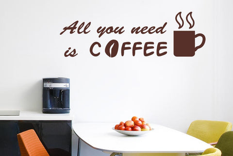 All You Need Is Coffee Wall Stickers