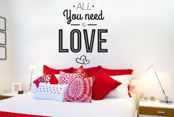 All You Need Is Love Wall Sticker