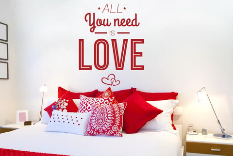 All You Need Is Love Wall Sticker