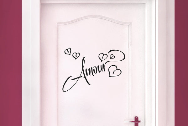 Amour Love In French Door Room Sticker