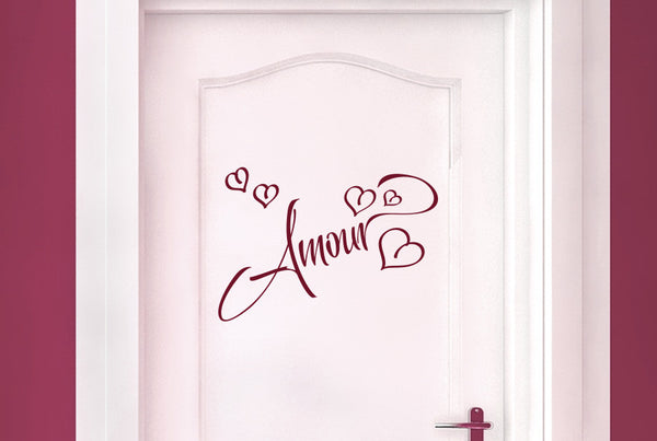 Amour Love In French Door Room Sticker
