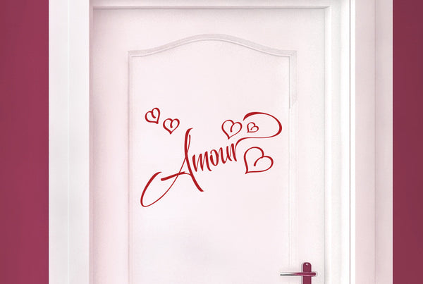 Amour Love In French Door Room Sticker