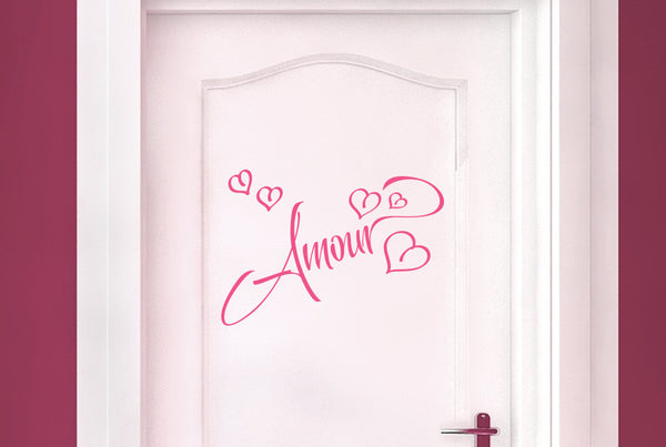 Amour Love In French Door Room Sticker