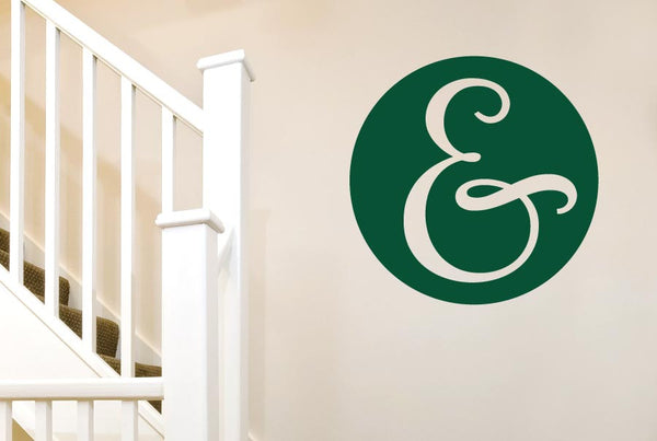 Ampersand In Circle Wall Sticker