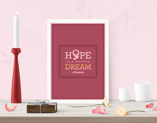 Aristotle - Hope Is A Waking Dream Art Print