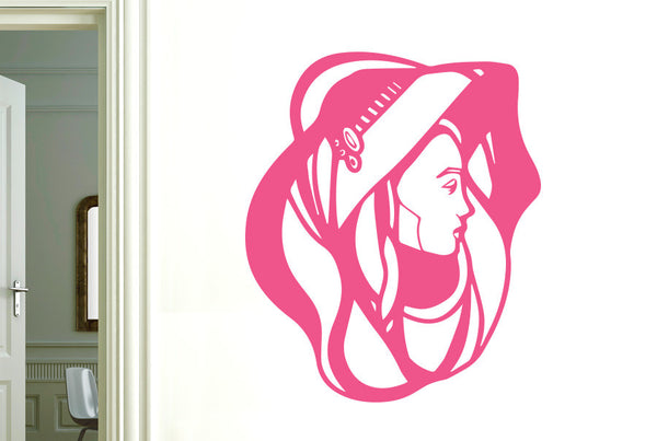 Art Nouveau Lady Wall Sticker