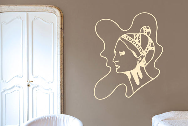 Art Nouveau Women Wall Sticker