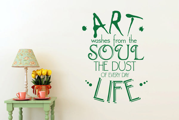 Art Washes From The Soul The Dust Of Everyday Life Wall Sticker