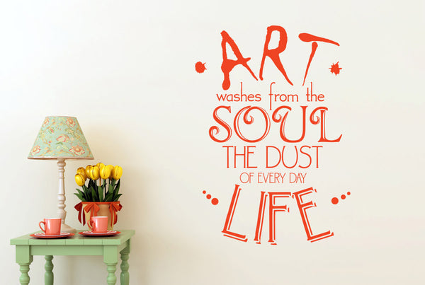 Art Washes From The Soul The Dust Of Everyday Life Wall Sticker