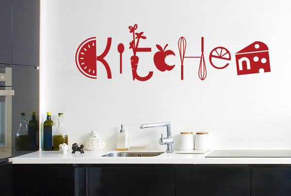 Assorted Kitchen Sign Wall Sticker