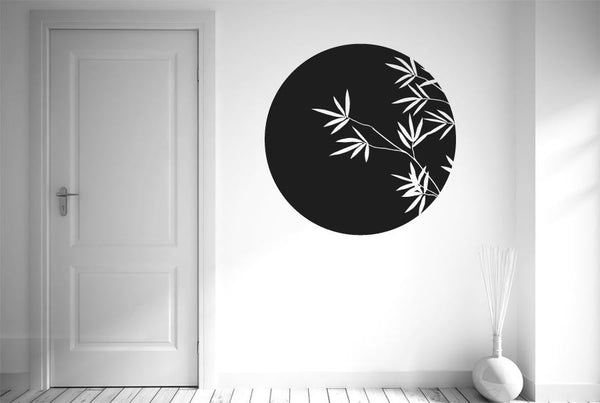 Bamboo Within Circle Wall Sticker