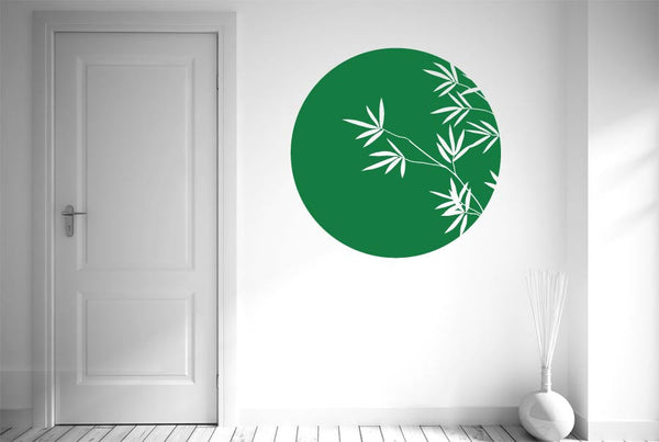 Bamboo Within Circle Wall Sticker