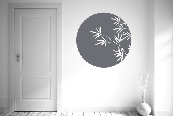 Bamboo Within Circle Wall Sticker