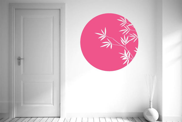 Bamboo Within Circle Wall Sticker