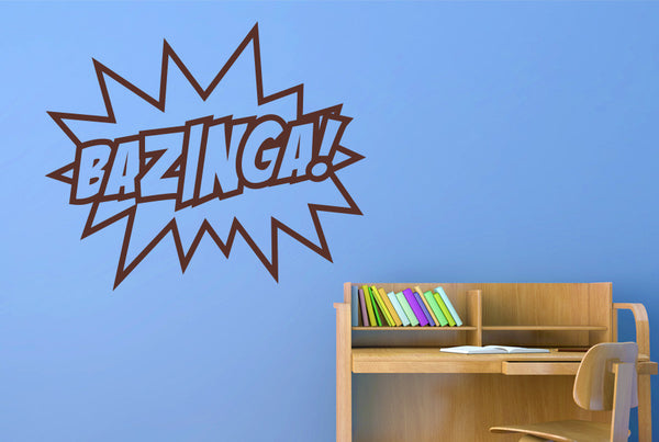 Bazinga - Sheldon Quote From The Big Bang Theory Wall Sticker