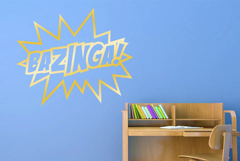 Bazinga - Sheldon Quote From The Big Bang Theory Wall Sticker