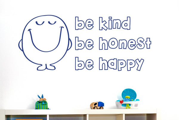 Be Kind Be Nice Be Happy Wall Sticker