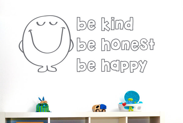 Be Kind Be Nice Be Happy Wall Sticker
