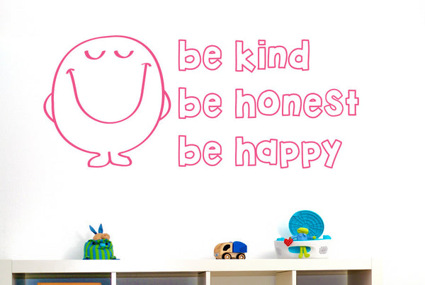 Be Kind Be Nice Be Happy Wall Sticker