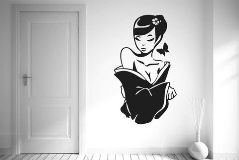 Beautiful Asian Woman Wall Sticker