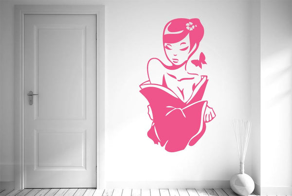 Beautiful Asian Woman Wall Sticker