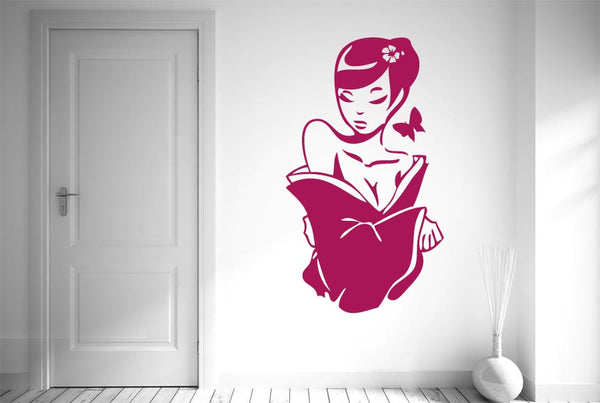 Beautiful Asian Woman Wall Sticker