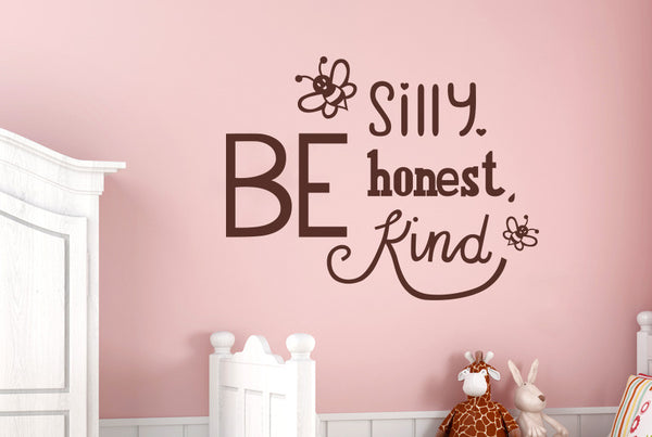 Bee Silly Nice Kind Wall Sticker
