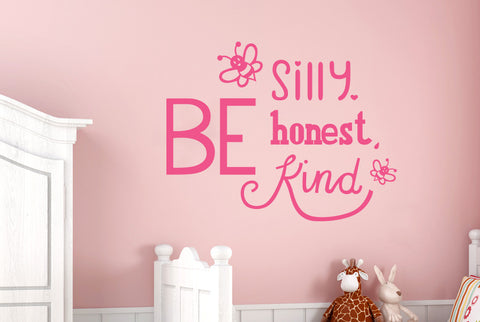 Bee Silly Nice Kind Wall Sticker