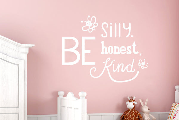 Bee Silly Nice Kind Wall Sticker