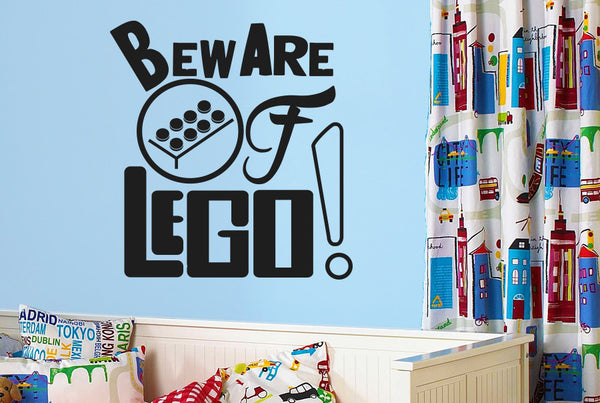 Beware Of Lego Wall Sticker