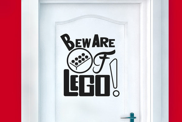 Beware Of Lego Door Room Sticker