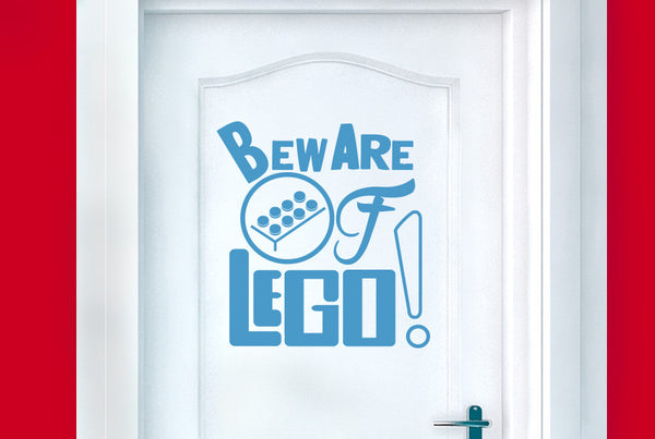 Beware Of Lego Door Room Sticker