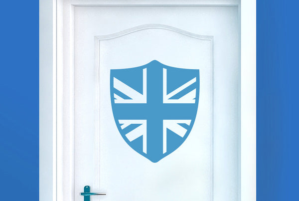 British Shield Door Room Sticker