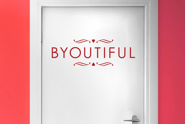 Byoutiful Door Room Sticker