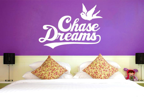 Chase Dreams With cute Bird Wall Sticker