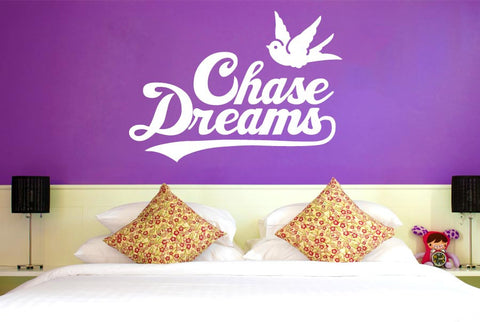 Chase Dreams With cute Bird Wall Sticker