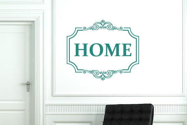 Classic Home Sign Wall Sticker