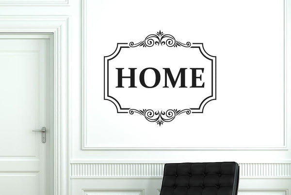 Classic Home Sign Wall Sticker