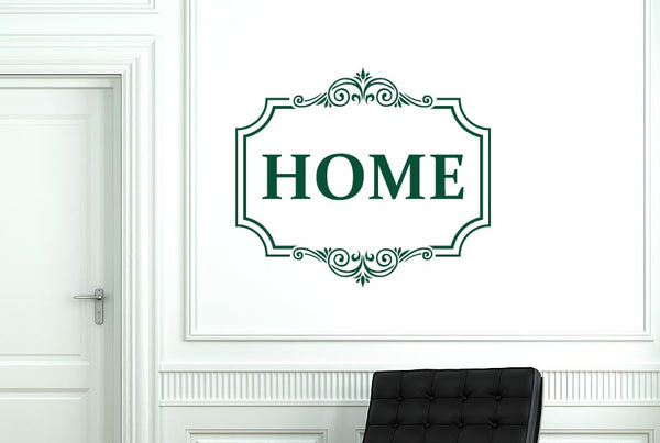 Classic Home Sign Wall Sticker