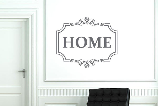 Classic Home Sign Wall Sticker
