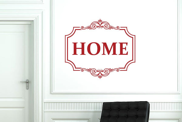 Classic Home Sign Wall Sticker