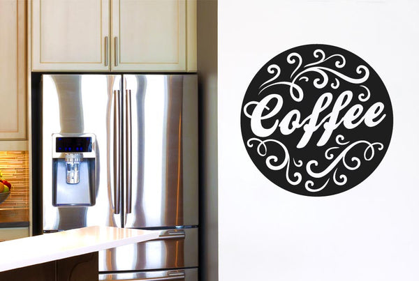 Coffee Circle Wall Sticker