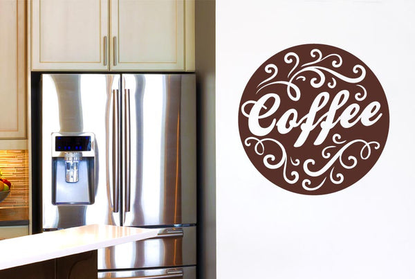 Coffee Circle Wall Sticker